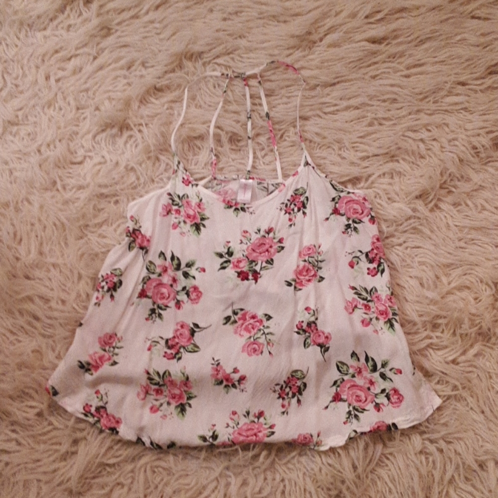 Floral Summer Spaghetti Strap Top